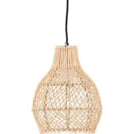Aktuell Pendelleuchte Varekil Venture Design - Natur-Rattan - 20x25x20 cm