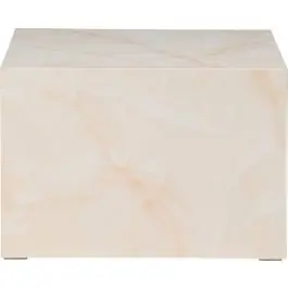 Saisonangebot Couchtisch York Venture Design - Hellgelb / MDF mit Marmoroptik - 80x60x40 cm