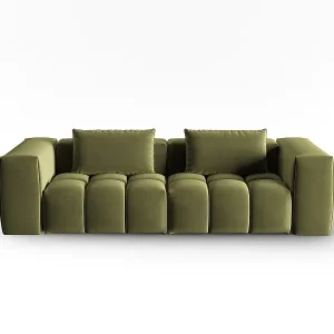 Preis Gesenkt CXL by Christian Lacroix - 3-Sitzer modulares Sofa "Lorella" Sitzer aus Samt hellgrün - 230x85x70cm
