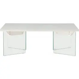 Letzte Chance Couchtisch Ester Venture Design - MDF Betonoptik Weiß - 120x80x42 cm