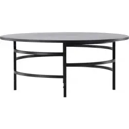 Couchtisch Copenhagen Venture Design - MDF Schwarz - Ø100x43 cm Ausverkauf