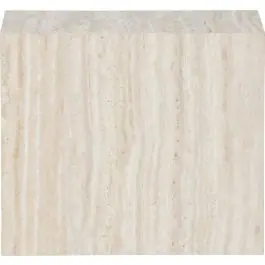 Beistelltisch York Venture Design - Travertinoptik - 35x25x30 cm - Beige Schneller Versand