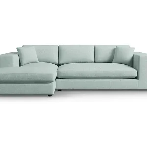 CXL by Christian Lacroix - 5-Sitzer Ecksofa links "Tendance" Sitzer aus strukturiertem Stoff minze - 282x174x72cm Zertifiziert