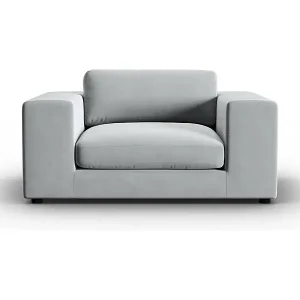 Preiswert CXL by Christian Lacroix - 1,5-Sitzer Sofa "Tendance" Sitzer aus Samt hellgrau - 156x122x72cm