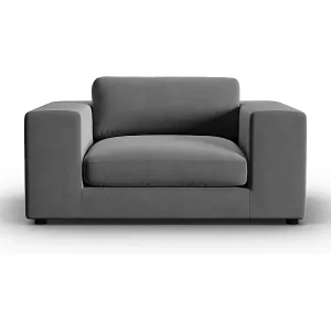 Direkt Vom Hersteller CXL by Christian Lacroix - 1,5-Sitzer Sofa "Tendance" Sitzer aus Samt grau - 156x122x72cm
