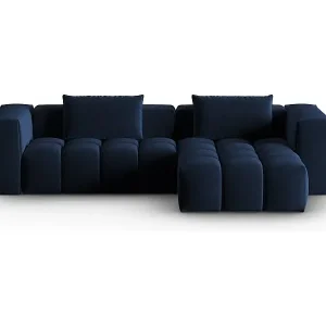 CXL by Christian Lacroix - 3-Sitzer modulares Ecksofa rechts "Lorella" Sitzer aus Samt königsblau - 260x145x70cm Direktkauf