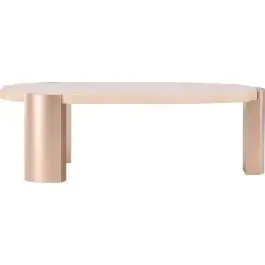 Couchtisch Kres 125x71 cm Venture Design - Rosa/MDF/Gold Sichere Zahlung