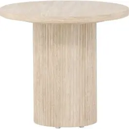 Couchtisch Härön Venture Design - MDF Beige - Ø50x45 cm Solange Der Vorrat Reicht