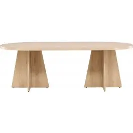 Top-Preis Ovaler Esstisch Bootcut Venture Design - MDF Natur - 230x115 cm