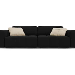 CXL by Christian Lacroix - 3-Sitzer Sofa "Luc" Sitzer aus Samt schwarz - 204x102x70cm Billig