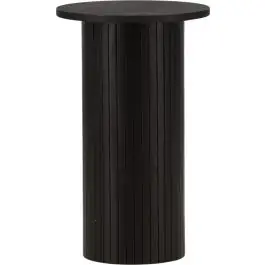 Beistelltisch Bianca Venture Design - schwarzes Furnier - Ø 40 cm - MDF Gratis Versand