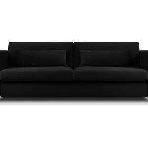 Bestseller CXL by Christian Lacroix - 3-Sitzer ausklappbares Sofa "Yanis" Sitzer aus Samt schwarz - 202x102x80cm