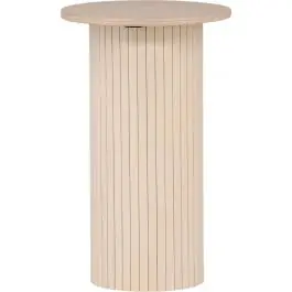 Neu Beistelltisch Bianca Venture Design - MDF Weiß gewaschen - ⌀40cm - Weiß
