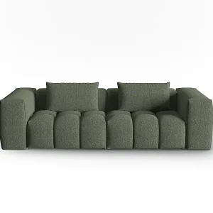 CXL by Christian Lacroix - 3-Sitzer modulares Sofa "Lorella" Sitzer aus strukturiertem Stoff dunkles olivgrün - 230x85x70cm Rabatt