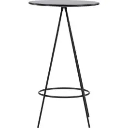 Bartisch Bistro Ø 60 Venture Design Schwarz Stahl MDF - 105 cm Top-Angebot