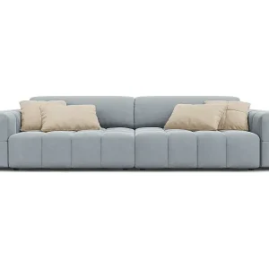 Jetzt Bestellen CXL by Christian Lacroix - 4-Sitzer Sofa "Luc" Sitzer aus Samt hellblau - 244x102x70cm