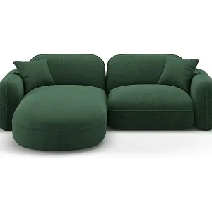 CXL by Christian Lacroix - 3-Sitzer modulares Ecksofa links "Lucien" Sitzer aus Samt grün - 230x165x70cm Schnäppchen