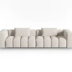 CXL by Christian Lacroix - 5-Sitzer modulares Sofa "Lorella" Sitzer aus strukturiertem Stoff beige - 290x85x70cm Aktuell