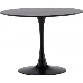 Bestseller Runder Esstisch Glade Venture Design - MDF schwarz - ⌀100 cm