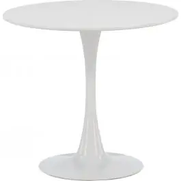 Ausverkauf Runder Esstisch Hamden Venture Design - MDF Weiß - Ø 80 cm