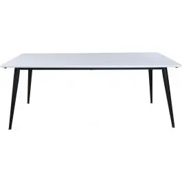 Finale Aktion Esstisch Jimmy Venture Design - HPL Schwarz/Weiß - 195x90x76 cm