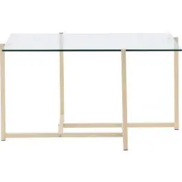 Ausverkauf Sofatisch Hybrid Venture Design - Glas/MDF - 80x80 cm - Transparent