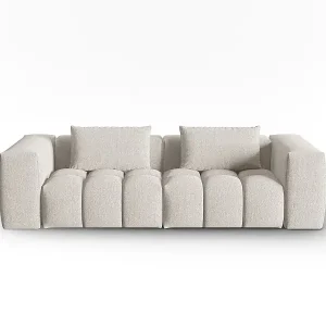 CXL by Christian Lacroix - 3-Sitzer modulares Sofa "Lorella" Sitzer aus strukturiertem Stoff beige - 230x85x70cm Solange Der Vorrat Reicht
