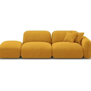 CXL by Christian Lacroix - 3-Sitzer modulares Sofa links "Lucien" Sitzer aus Samt senf - 295x90x70cm Top-Preis