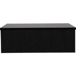 Beistelltisch Lenox Venture Design - MDF Schwarz - 90x90 cm Kracherpreis