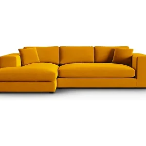 CXL by Christian Lacroix - 5-Sitzer Ecksofa links "Tendance" Sitzer aus Samt gold - 282x174x72cm Aktuell
