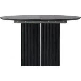 Ausziehbarer Esstisch Matilda Venture Design - Schwarz / MDF - Ø130/180 cm Aktuell