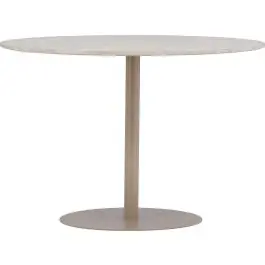 Runder Esstisch Lycke von Venture Design - Beige - MDF - ⌀110 cm Beliebt