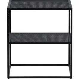 Direkt Vom Hersteller Beistelltisch Netz Venture Design – Stahl – 55x55x60 cm – Schwarz