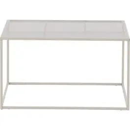 Sofatisch Netz Venture Design - Stahl, Beige, 80x80 cm Billig