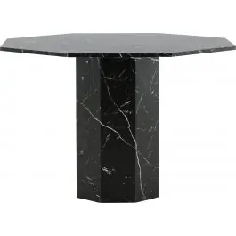 Runder Esstisch Marbs Venture Design - MDF schwarz Glas Marmor - ⌀110 cm Markenware