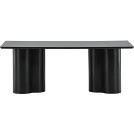 Couchtisch Olivia Venture Design - MDF Schwarz - 120x60 cm Solange Der Vorrat Reicht