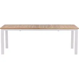 Sofort Bestellen Esstisch Panama Venture Design - Weiß/Teak - 224x100 cm