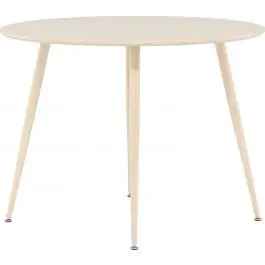 Runder Esstisch Plaza Venture Design - MDF - ⌀100cm - Weiß Schneller Versand