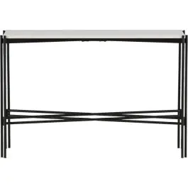 Begrenztes Angebot Beistelltisch Razzia Venture Design - Terrazzo & Metall - 110x30x75 cm Weiß-Schwarz