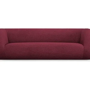 Rabatt Cosmopolitan Design - 3-Sitzer Sofa "Essen" aus Boucle burgundfarben - 230x95x86cm