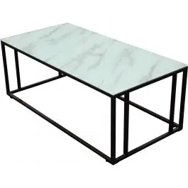 Couchtisch Rock 2.0 Venture Design - Glas/Schwarz - 120x60x45 cm Schneller Versand