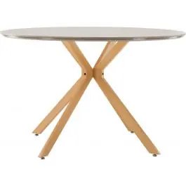 Runder Esstisch Piazza Venture Design Spraystone Ø120cm Grau Natur Top-Angebot