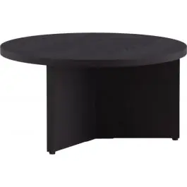 Sofatisch Saltö Venture Design - MDF Schwarz - Ø 85cm Neu
