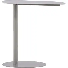 Jetzt Kaufen Beistelltisch San Jose Venture Design - Stahl - 50x38 cm - Hellgrau