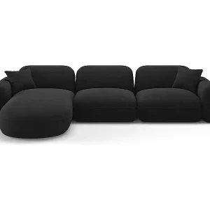 Preis Gesenkt CXL by Christian Lacroix - 4-Sitzer modulares Ecksofa links "Lucien" Sitzer aus Samt anthrazit - 320x165x70cm