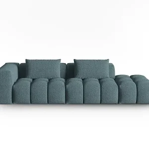 CXL by Christian Lacroix - 3-Sitzer modulares Sofa rechts "Lorella" Sitzer aus strukturiertem Stoff hellblau - 265x85x70cm Geprüft