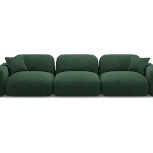 CXL by Christian Lacroix - 4-Sitzer modulares Sofa "Lucien" Sitzer aus Samt grün - 320x90x70cm Online Kaufen