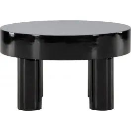 Couchtisch Varberg Ø 60 cm Venture Design - Hochglanz Schwarz Jetzt Bestellen