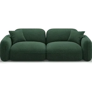 Begrenztes Angebot CXL by Christian Lacroix - 3-Sitzer modulares Sofa "Lucien" Sitzer aus Samt grün - 230x90x70cm