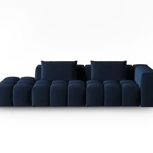 Gratis Versand CXL by Christian Lacroix - 3-Sitzer modulares Sofa links "Lorella" Sitzer aus Samt königsblau - 265x85x70cm